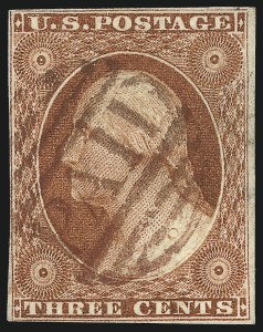 Sale 1062, Lot 88, 3c 1851-56 Issue (Scott 10-11A)