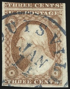 Sale 1062, Lot 95, 3c 1851-56 Issue (Scott 10-11A)