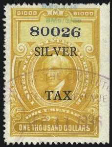 Sale 1066, Lot 243, Silver Tax