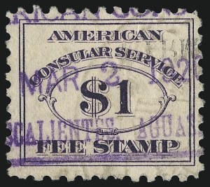 Sale 1066, Lot 266, Narcotic, Consular and Customs