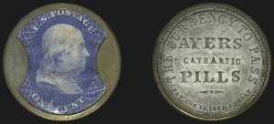 Sale 1066, Lot 303, Civil War Encased Postage