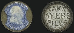 Sale 1066, Lot 306, Civil War Encased Postage