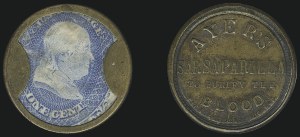 Sale 1066, Lot 308, Civil War Encased Postage