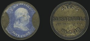 Sale 1066, Lot 309, Civil War Encased Postage