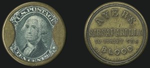 Sale 1066, Lot 313, Civil War Encased Postage