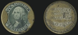 Sale 1066, Lot 319, Civil War Encased Postage