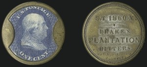 Sale 1066, Lot 324, Civil War Encased Postage