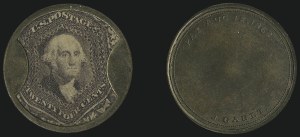 Sale 1066, Lot 333, Civil War Encased Postage