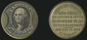 Sale 1066, Lot 335, Civil War Encased Postage