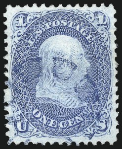 Sale 1067, Lot 1078, 1867-68 Grilled Issue and 1875 Re-Issue of 1861 Issue (Scott 84-111)