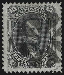 Sale 1067, Lot 1086, 1867-68 Grilled Issue and 1875 Re-Issue of 1861 Issue (Scott 84-111)