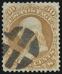 Sale 1067, Lot 1089, 1867-68 Grilled Issue and 1875 Re-Issue of 1861 Issue (Scott 84-111)
