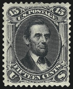 Sale 1067, Lot 1095, 1867-68 Grilled Issue and 1875 Re-Issue of 1861 Issue (Scott 84-111)