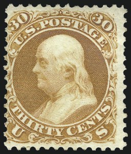 Sale 1067, Lot 1097, 1867-68 Grilled Issue and 1875 Re-Issue of 1861 Issue (Scott 84-111)