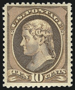 Sale 1067, Lot 1187, 1873-88 Bank Note Issues incl. Special Printings (Scott 156-218)