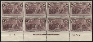 Sale 1067, Lot 1222, 1893 Columbian Issue (Scott 230-245)