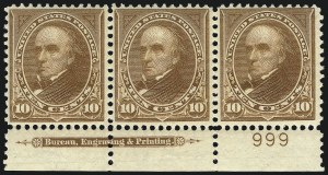 Sale 1067, Lot 1300, 1894-98 Bureau Issues (Scott 247-284)