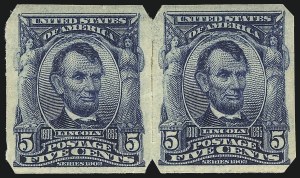 Sale 1067, Lot 1396, Private Vending and Affixing Machine Peforations