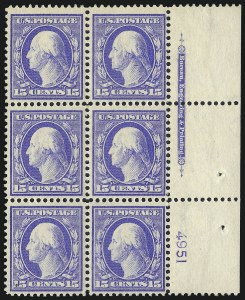 Sale 1067, Lot 1465, 1909-12 Issues (Scott 369-396)