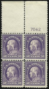 Sale 1067, Lot 1509, 1912-14 Issues (Scott 407-446)