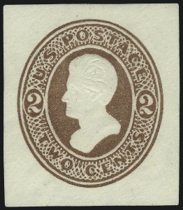 Sale 1067, Lot 1755, Postal Stationery and Postal Cards (Scott U, UX), 2c Brown, Cut Square (U134) Sale 1067, Lot 1755, Postal Stationery and Postal Cards (Scott U, UX)
