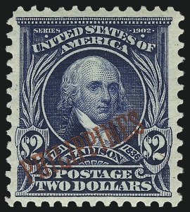 Sale 1067, Lot 1922, U.S. Possessions: Philippines, 1898-1903, PHILIPPINES, 1903, $2.00 Dark Blue (238) Sale 1067, Lot 1922, U.S. Possessions: Philippines, 1898-1903