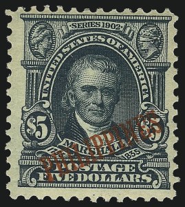 Sale 1067, Lot 1925, U.S. Possessions: Philippines, 1898-1903, PHILIPPINES, 1903, $5.00 Dark Green (239) Sale 1067, Lot 1925, U.S. Possessions: Philippines, 1898-1903