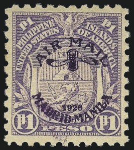 Sale 1067, Lot 1951, U.S. Possessions: Philippines, Air Post thru Postage Due