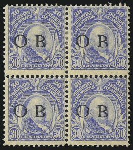 Sale 1067, Lot 1999, U.S. Possessions: Philippines, Offical Ovpts. thru Group Lots