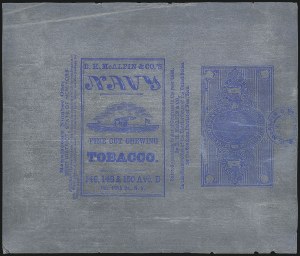 Sale 1067, Lot 432, Revenues: Tax-Paid Tobacco Issues on Tin-Foil