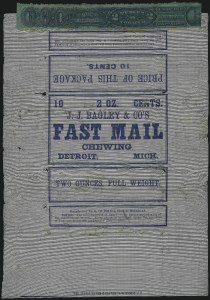Sale 1067, Lot 461, Revenues: Tax-Paid Tobacco Issues on Tin-Foil