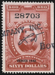 Sale 1067, Lot 586, Revenues: Documentary Issues