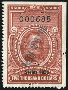 Sale 1067, Lot 593, Revenues: Documentary Issues