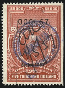 Sale 1067, Lot 594, Revenues: Documentary Issues