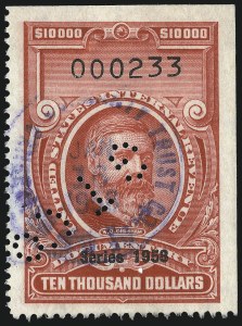 Sale 1067, Lot 597, Revenues: Documentary Issues