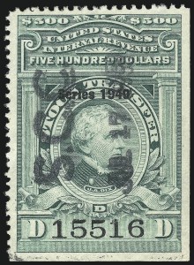 Sale 1067, Lot 615, Revenues: Proprietary thru Stock Transfer