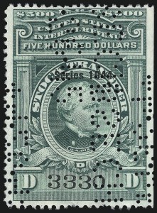 Sale 1067, Lot 620, Revenues: Proprietary thru Stock Transfer