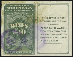 Sale 1067, Lot 632, Revenues: Wine thru Beer