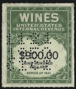 Sale 1067, Lot 635, Revenues: Wine thru Beer