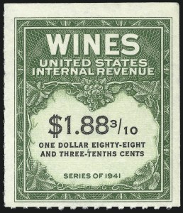 Sale 1067, Lot 638, Revenues: Wine thru Beer