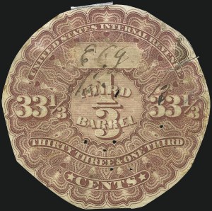 Sale 1067, Lot 645, Revenues: Wine thru Beer