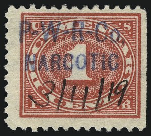 Sale 1067, Lot 687, Revenues: Playing Cards, Silver Tax, Narcotics