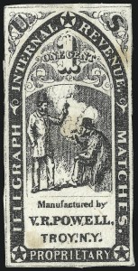 Sale 1067, Lot 708, Revenues: Private Die Proprietary - Match & Medicine