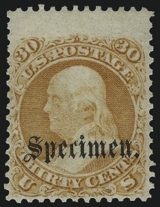 Sale 1067, Lot 825, Essays and Proofs, Specimen Ovpts.