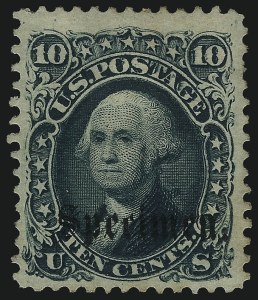 Sale 1067, Lot 827, Essays and Proofs, Specimen Ovpts.