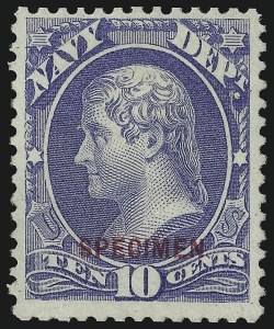 Sale 1067, Lot 833, Essays and Proofs, Specimen Ovpts.