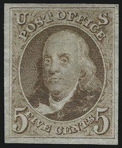 Sale 1067, Lot 879, 1847 Issue and 1875 Reproduction of 1847 Issue (Scott 1-4)