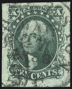Sale 1067, Lot 915, 1c-12c 1851 Issue (Scott 5A-17)