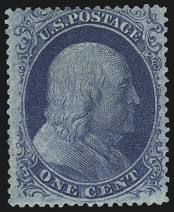 Sale 1067, Lot 927, 1c-5c 1857-60 Issue (Scott 18-30A), 1c Blue, Ty. II (20) Sale 1067, Lot 927, 1c-5c 1857-60 Issue (Scott 18-30A)