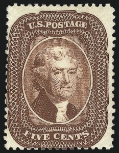 Sale 1067, Lot 942, 1c-5c 1857-60 Issue (Scott 18-30A)